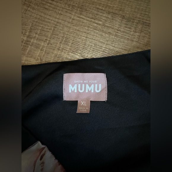 Show Me Your MuMu Black Mini Dress with Pink and White Shells - Picture 7 of 10